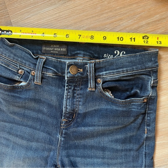 J.Crew The Lookout High-Rise Skinny Jeans – Size 26, Dark Wash - Picture 7 of 8